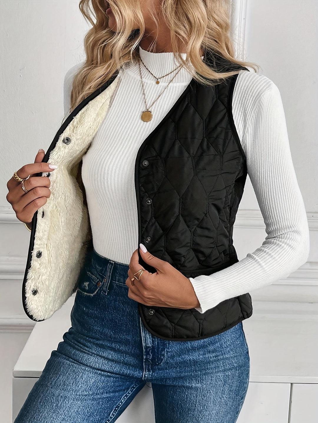 Miranda | Gevoerde Mouwloze Bodywarmer