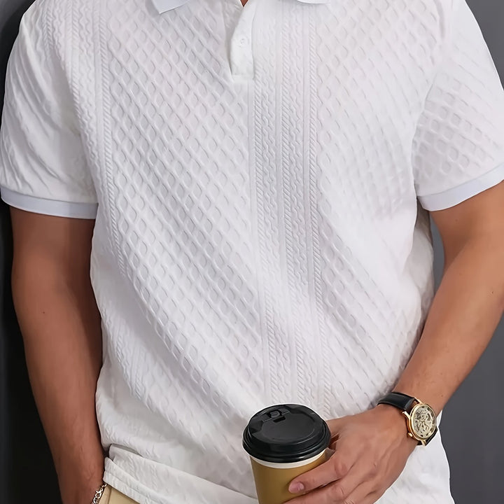Sietse | Verfijnde Poloshirt met Structuur