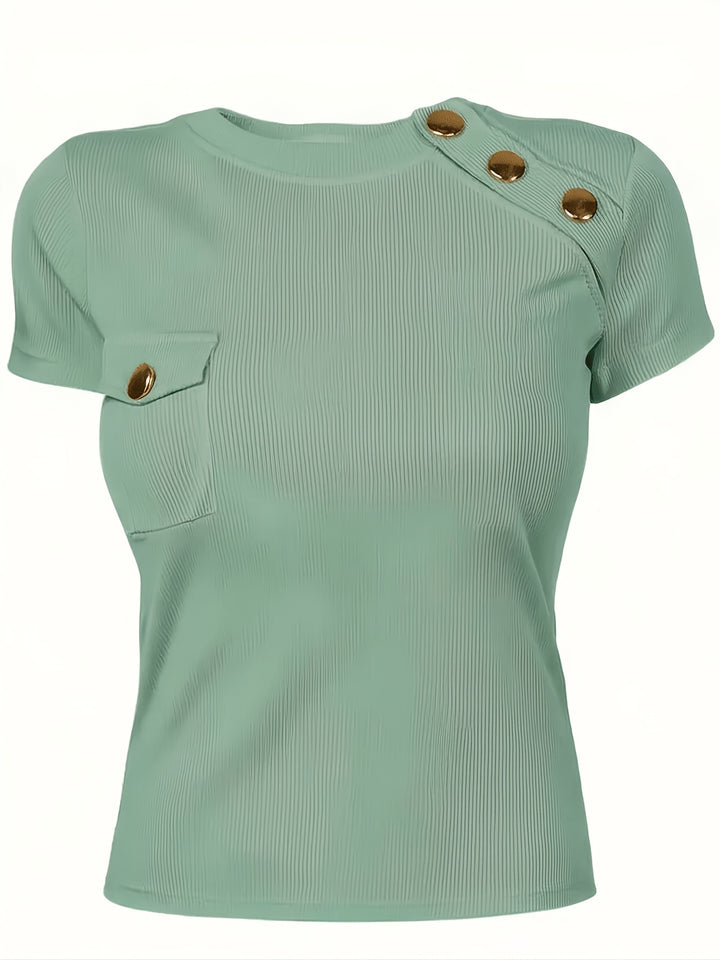 Hanne | Elegant Shirt met Sierknopen