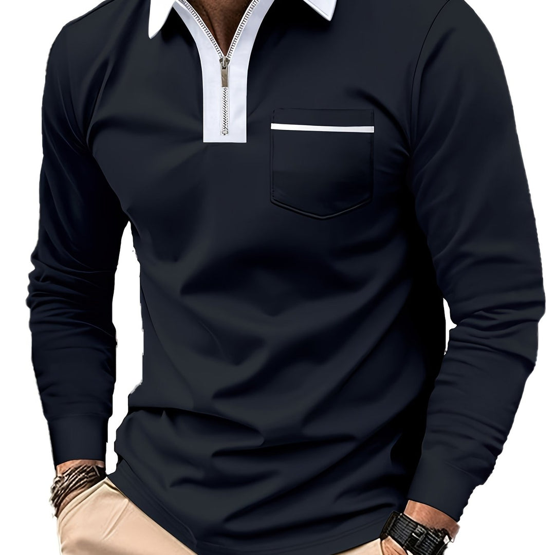 Bauke | Verfijnde Poloshirt met Rits