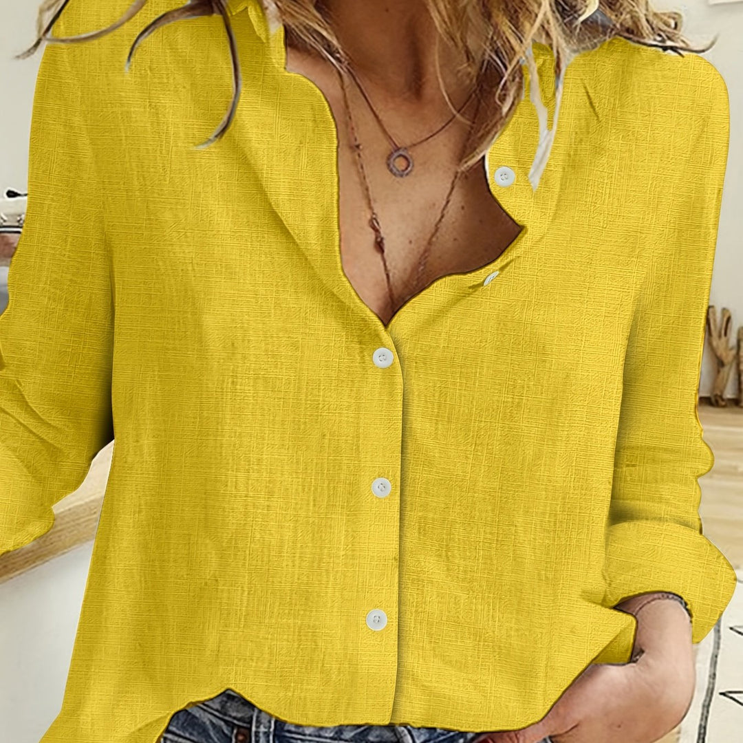 Marije | Losvallende Blouse met Lange Mouwen