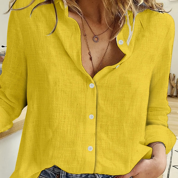 Marije | Losvallende Blouse met Lange Mouwen