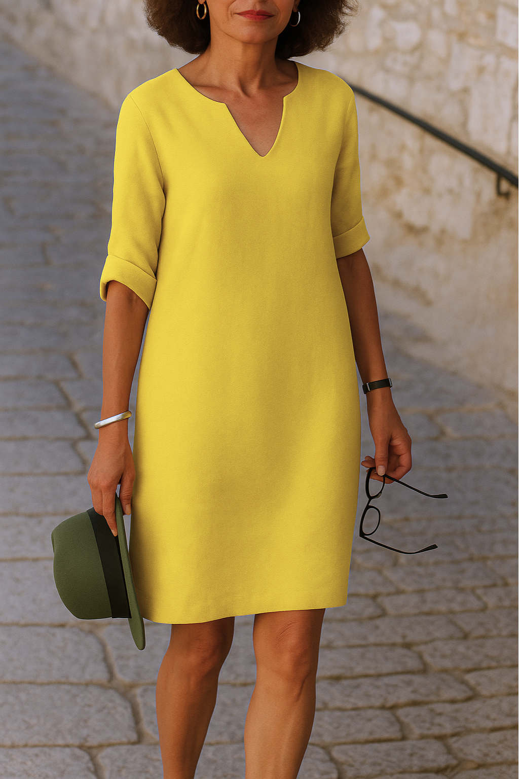 Sophie | Elegante V-hals Zomerjurk