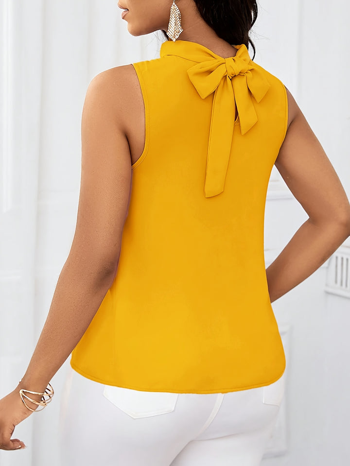 Neeltje | Elegante Mouwloze Top met Striksluiting