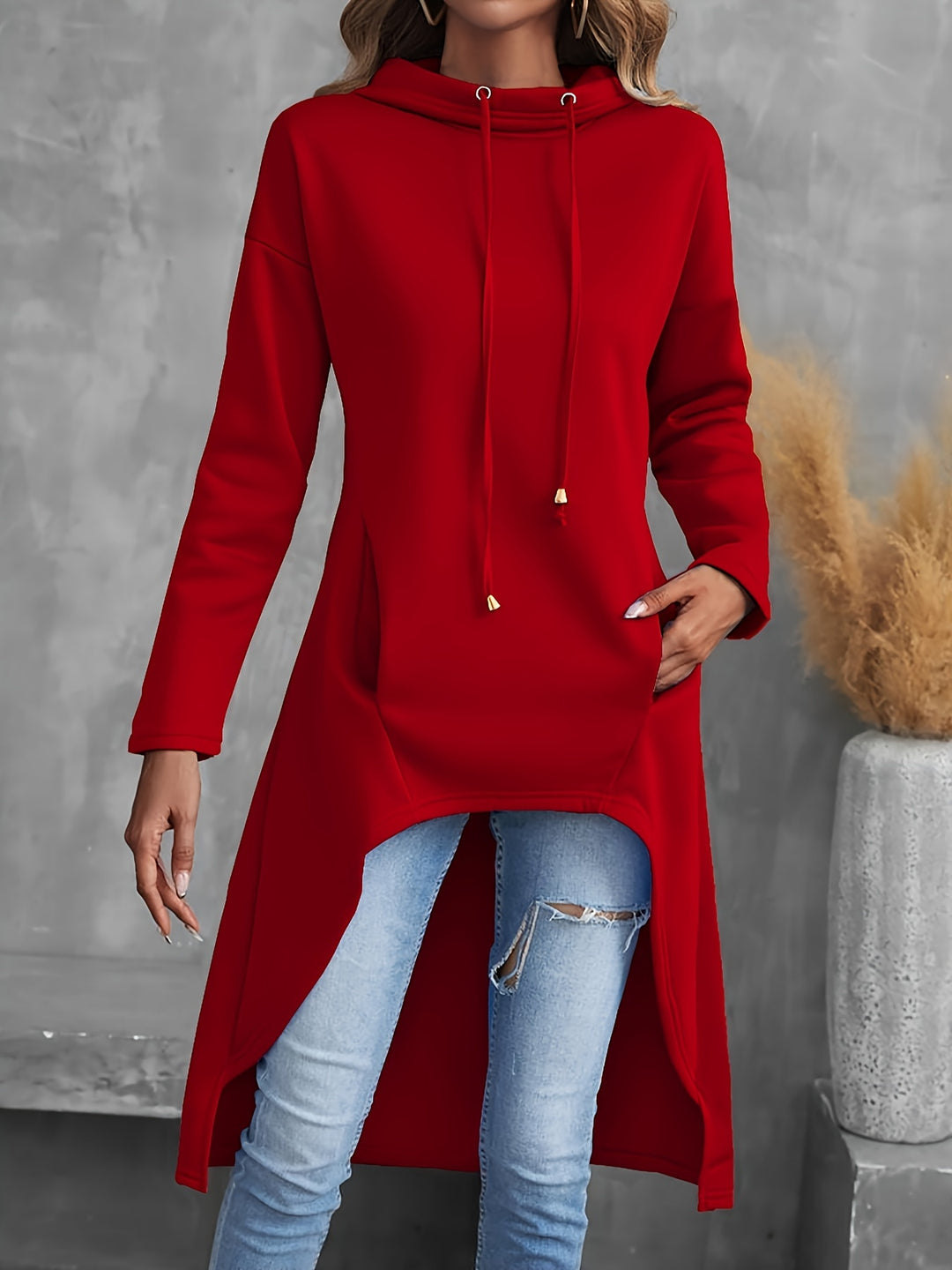 Berdien | Lange Asymmetrische Hoodie