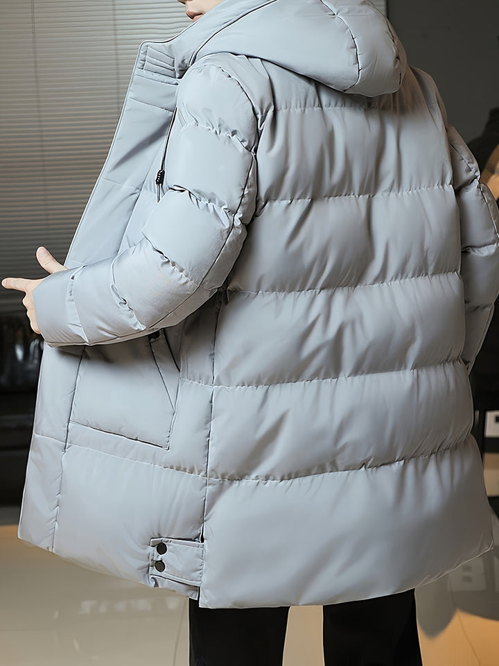 Ivar | Warme Lange Winterjas met Capuchon