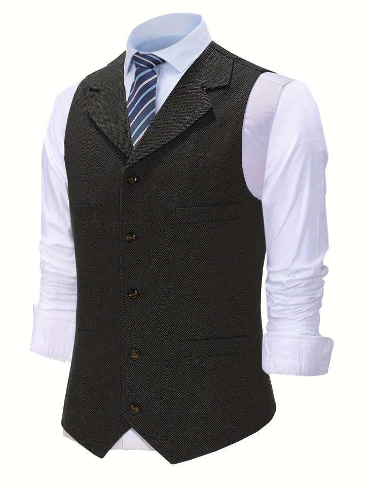 Wolter | Verfijnd Visgraat Gilet
