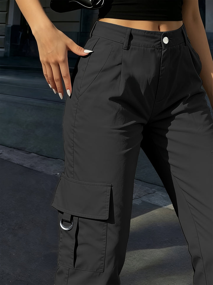 Elly | Comfortabele Cargobroek met Hoge Taille