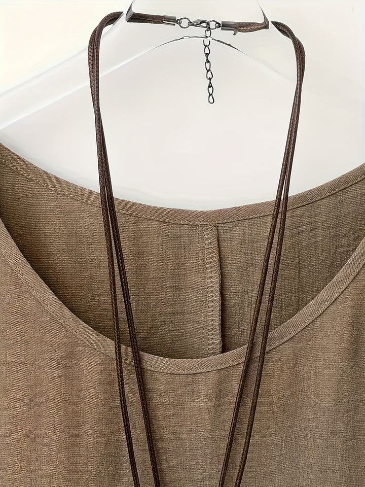 Cato | Soepel Vallende Blouse met Vleermuismouw