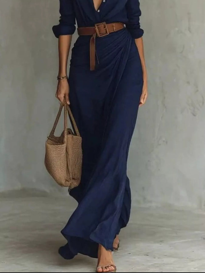 Margot | Elegante maxi-jurk met riem