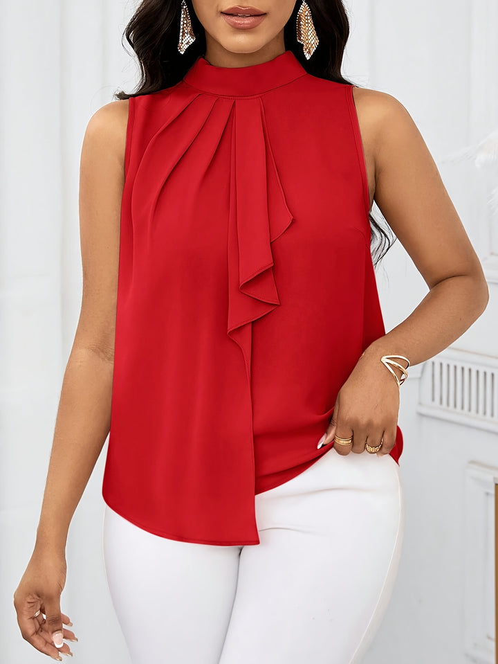 Neeltje | Elegante Mouwloze Top met Striksluiting