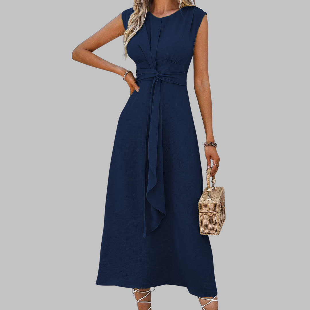 Maud | Elegante Mouwloze Maxi-jurk