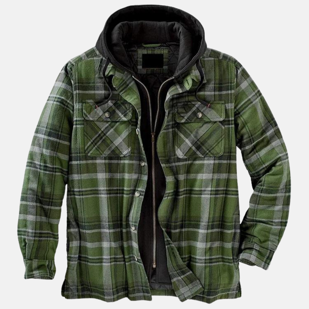 Reinder | Warm Geruit Jack met Capuchon