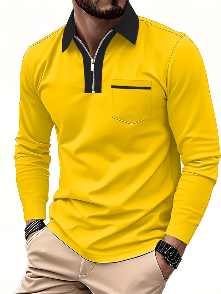 Bauke | Verfijnde Poloshirt met Rits