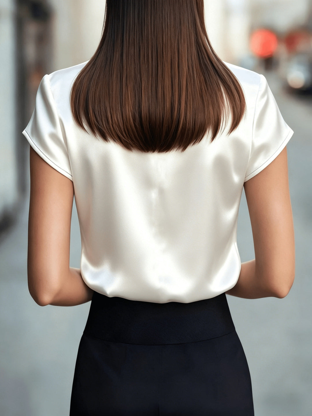 Renée | Elegante Top met Opstaande Kraag