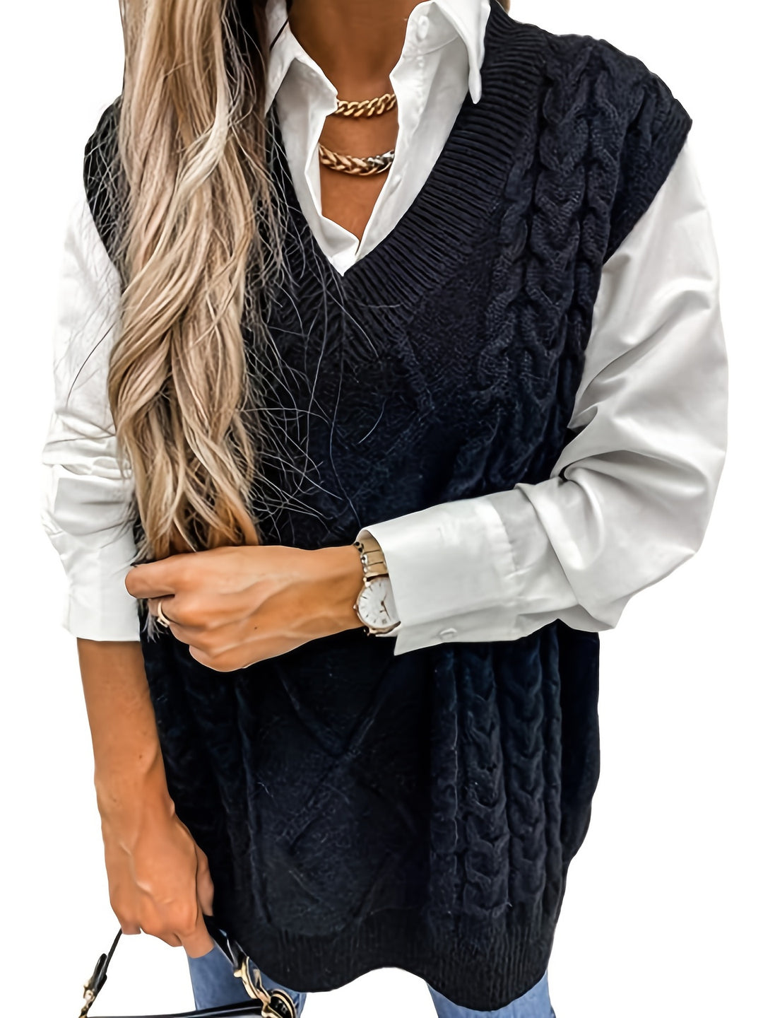 Lisanne | Gebreide Spencer met V-hals