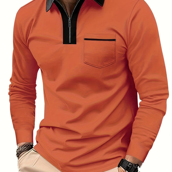 Bauke | Verfijnde Poloshirt met Rits