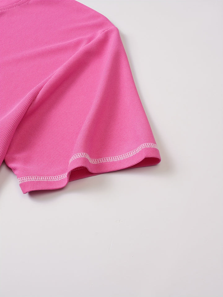 Thijs | Sportieve Henley met Knoopsluiting