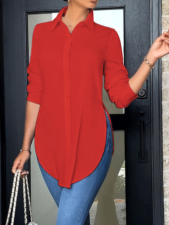 Neeltje | Verfijnde Blouse met Lange Mouwen