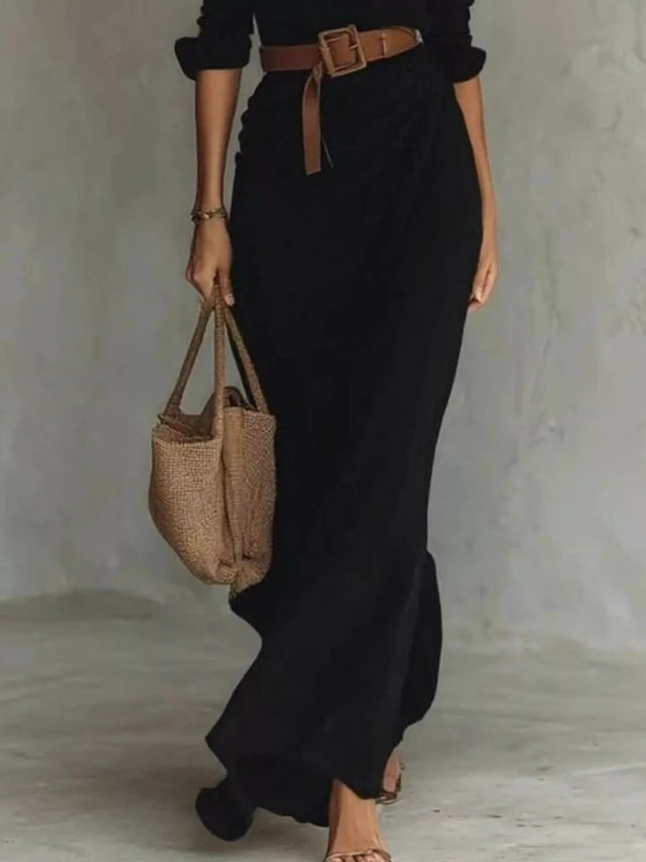 Margot | Elegante maxi-jurk met riem