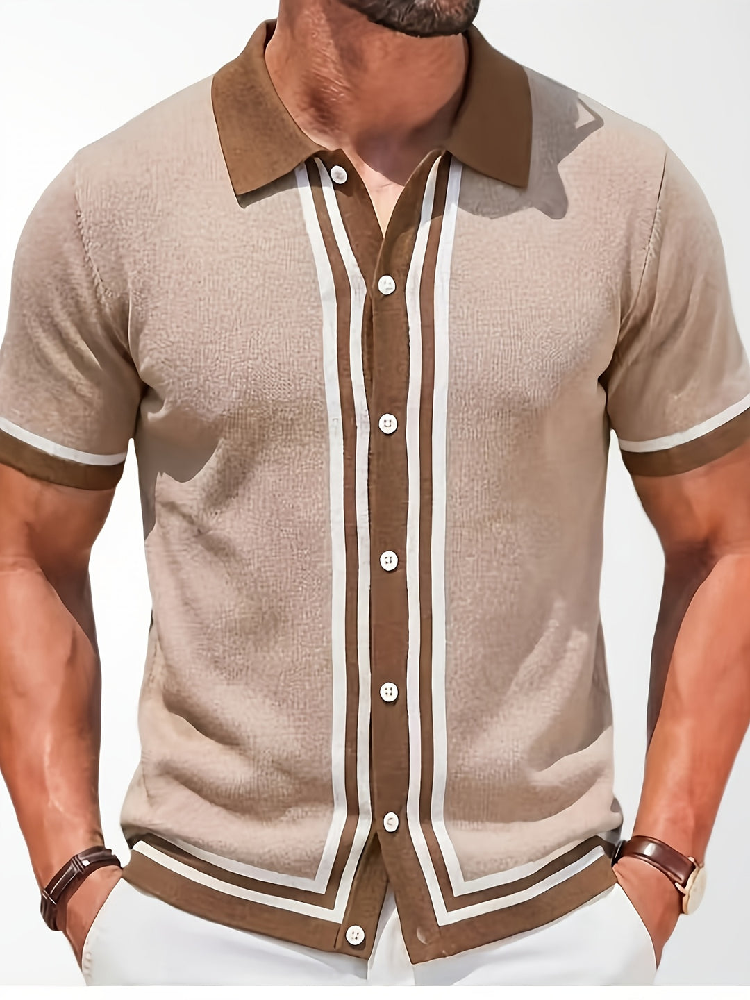 Arjen | Klassiek Gestreept Poloshirt
