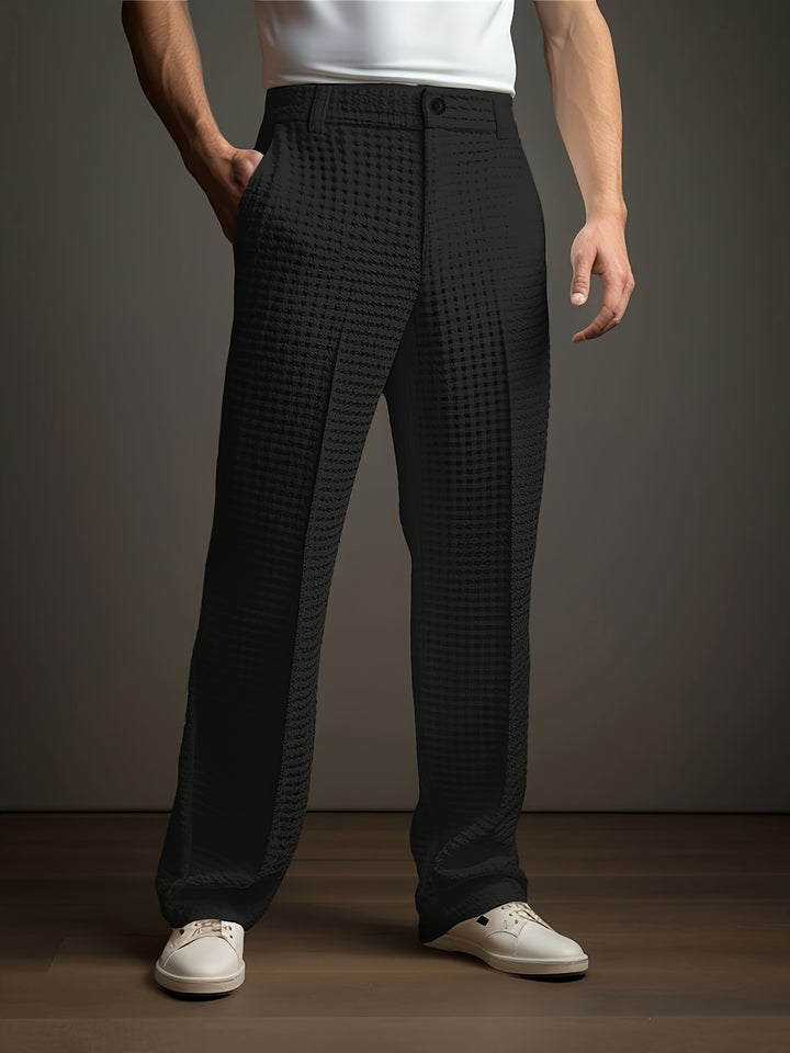 Guido | Verfijnde Gestructureerde Pantalon