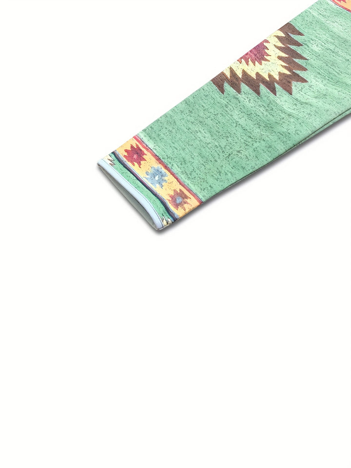 Marjan | Sierlijke Capuchontrui met Etnische Print