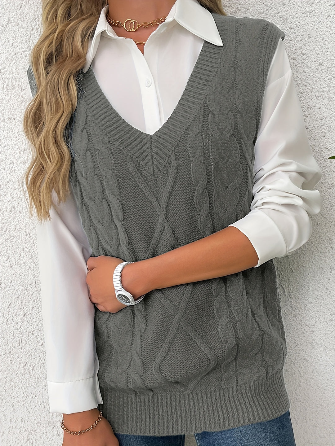 Lisanne | Gebreide Spencer met V-hals