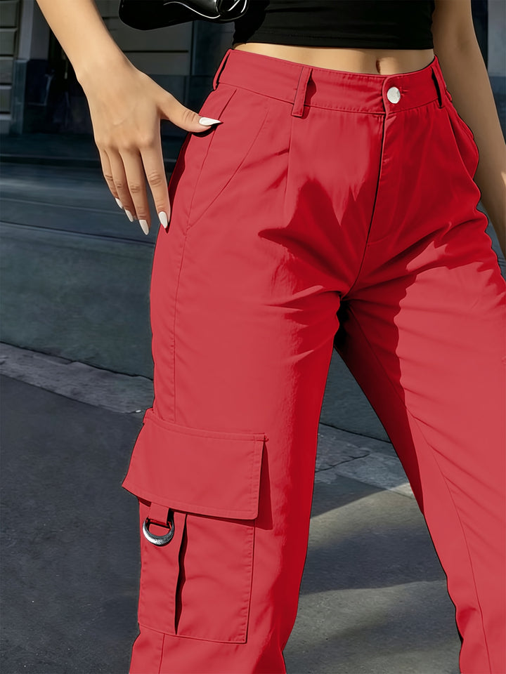 Elly | Comfortabele Cargobroek met Hoge Taille