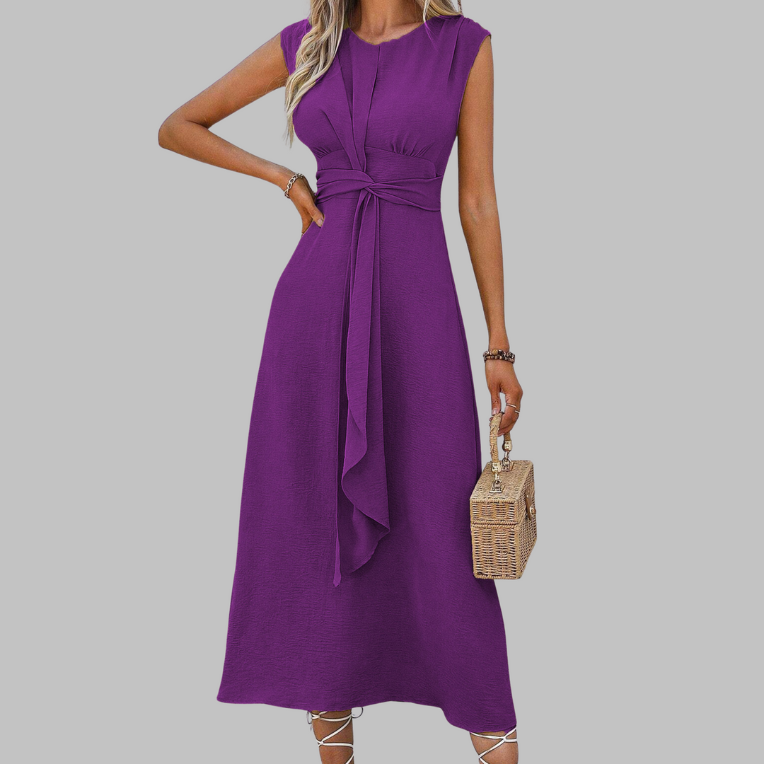 Maud | Elegante Mouwloze Maxi-jurk