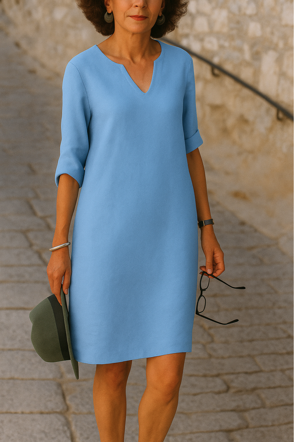 Sophie | Elegante V-hals Zomerjurk
