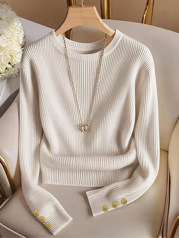 Rieneke | Elegante Geribbelde Trui