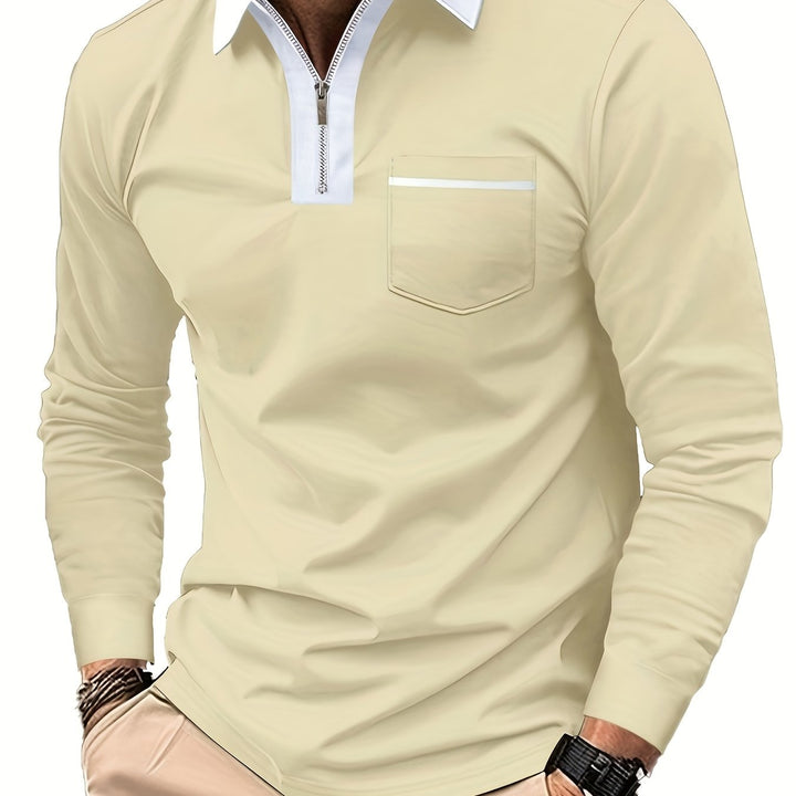 Bauke | Verfijnde Poloshirt met Rits