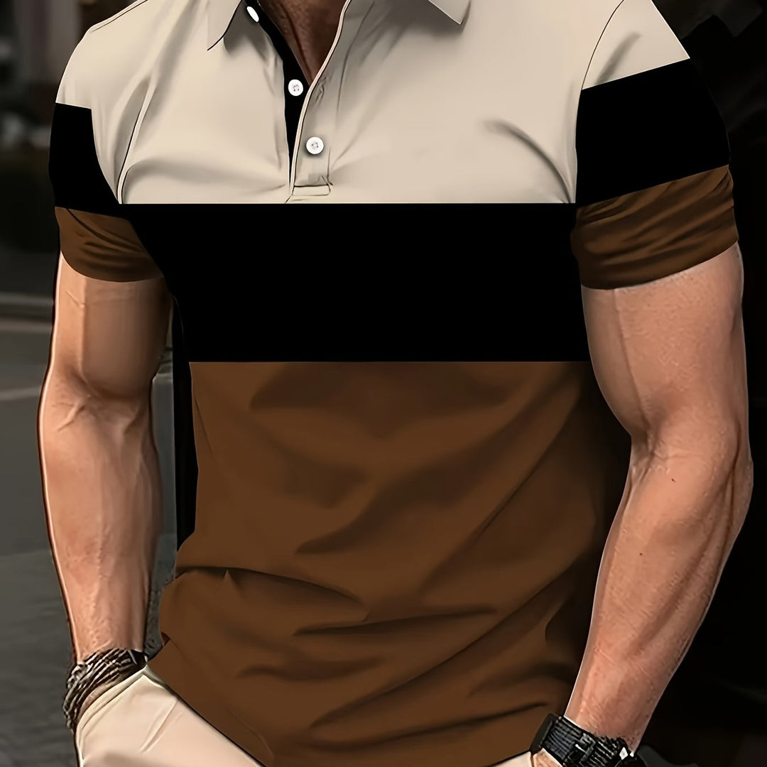 Niels | Klassiek Kleurblok Poloshirt