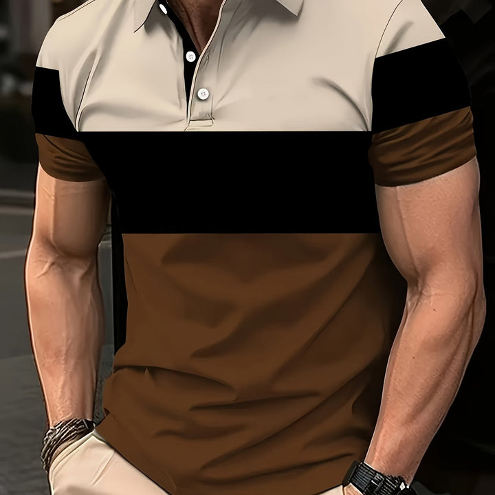 Niels | Klassiek Kleurblok Poloshirt