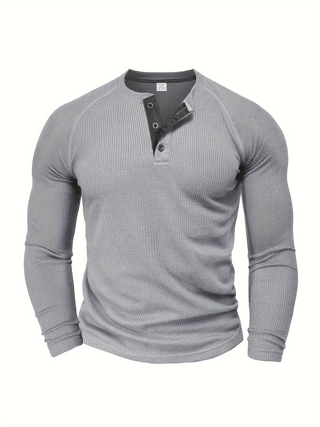 Jesse | Verfijnd Henleyshirt met Lange Mouw