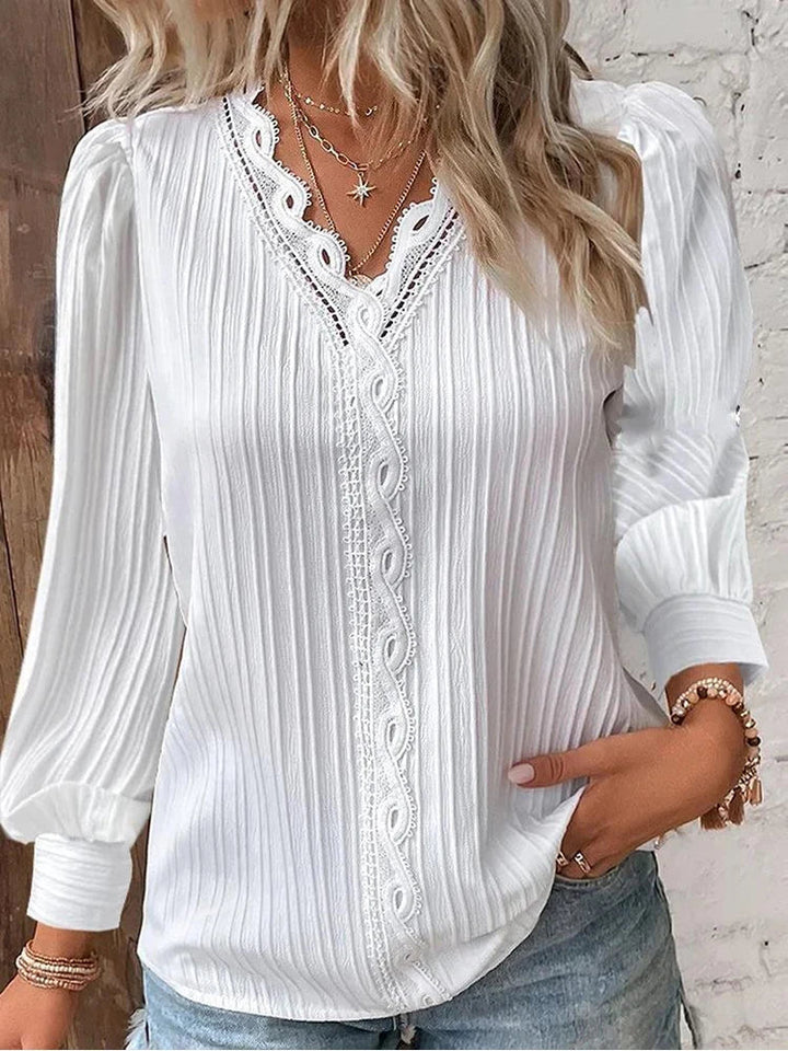 Hanna | Verfijnde blouse met kanten details
