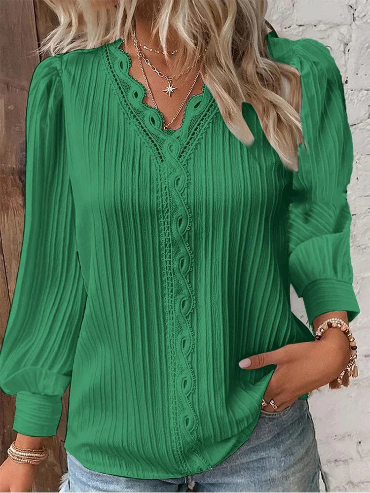 Hanna | Verfijnde blouse met kanten details