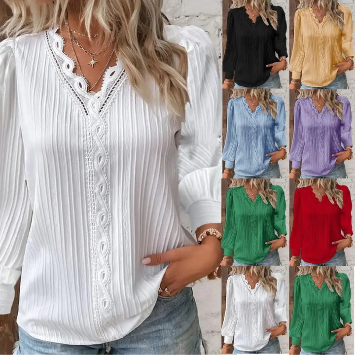 Hanna | Verfijnde blouse met kanten details