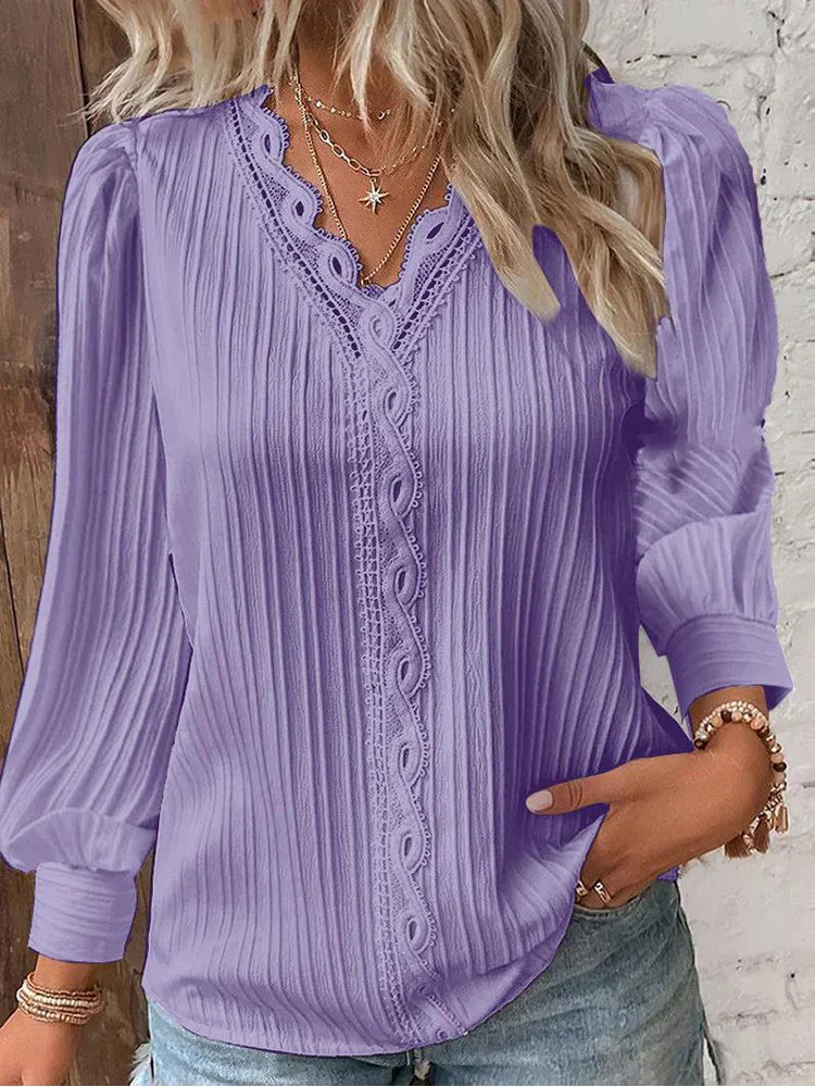 Hanna | Verfijnde blouse met kanten details