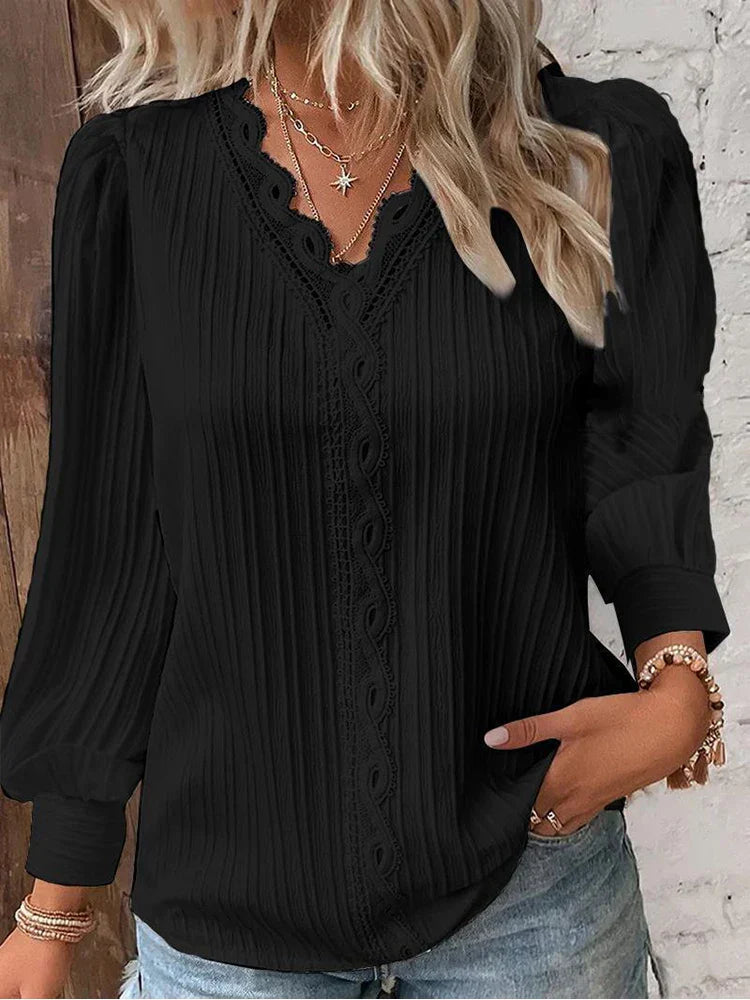 Hanna | Verfijnde blouse met kanten details