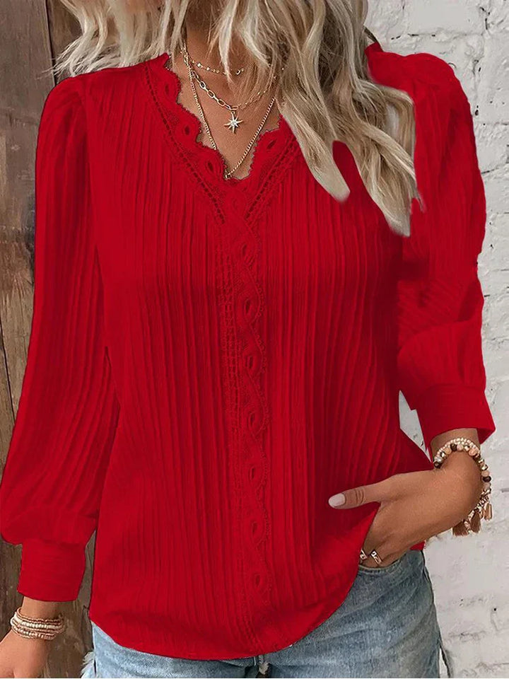 Hanna | Verfijnde blouse met kanten details