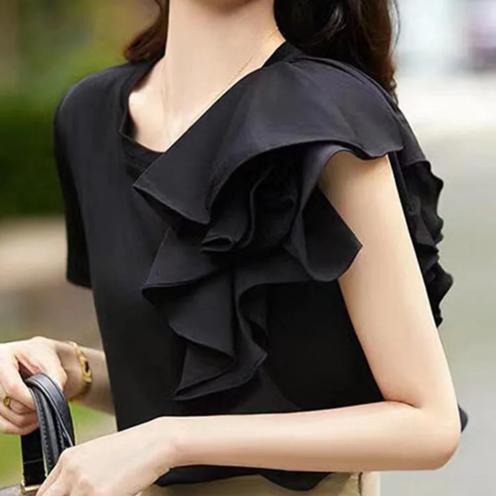 Elena | Elegante Ruches Damesblouse