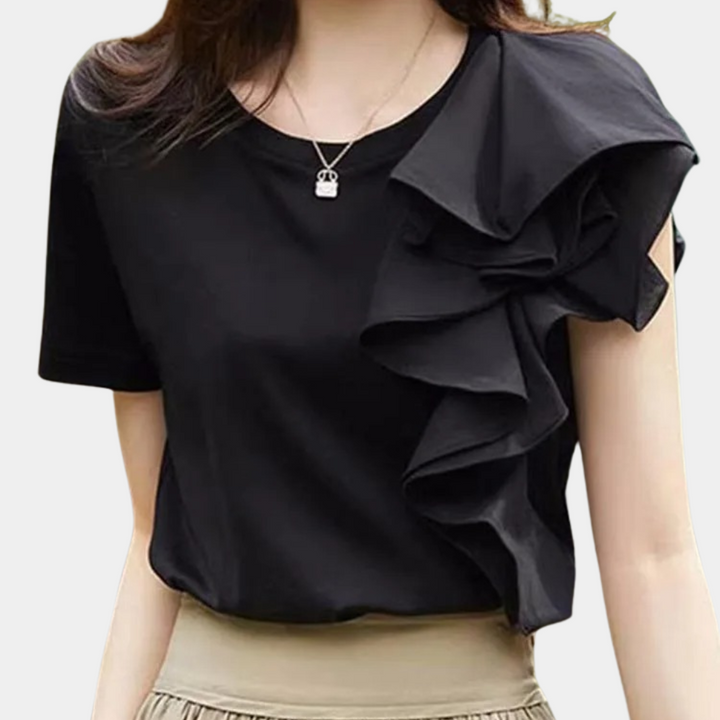 Elena | Elegante Ruches Damesblouse