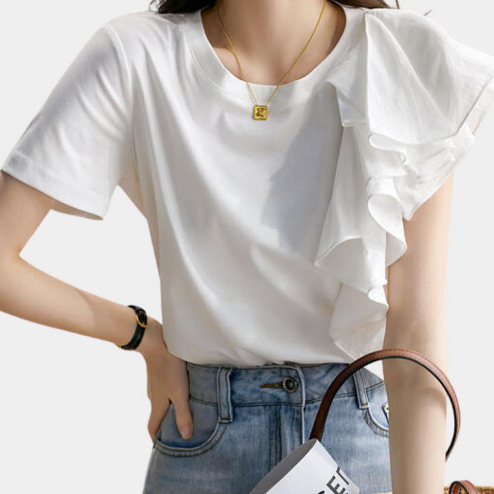 Elena | Elegante Ruches Damesblouse
