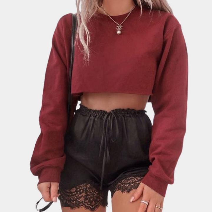 Sophie | Elegante Crop Top Lange Mouwen