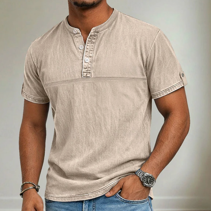 Daven | Casual Henley Shirt