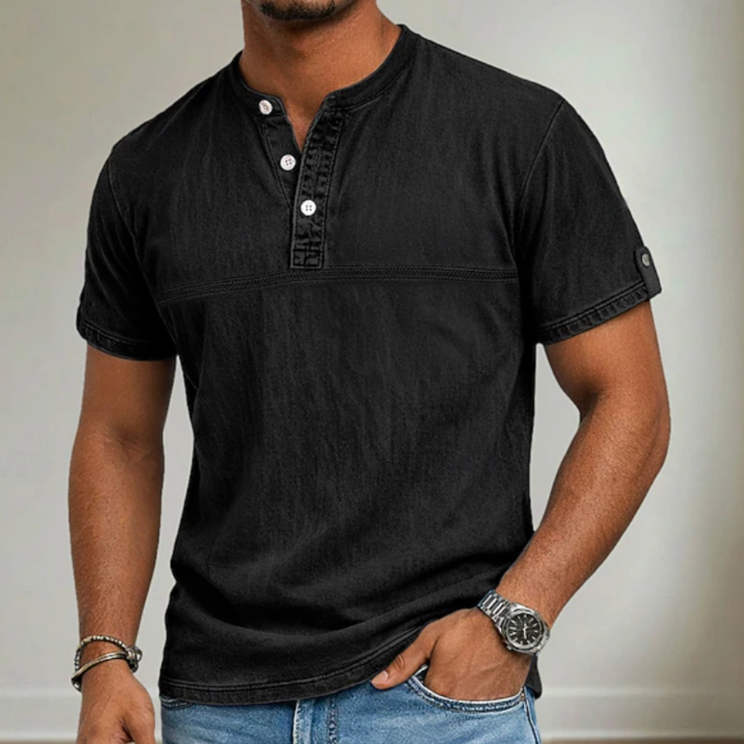 Daven | Casual Henley Shirt