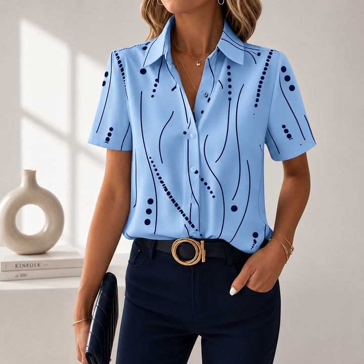 Wieke | Verfijnde Print Blouse