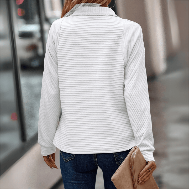 Fenneke | Verfijnde Half-Zip Trui